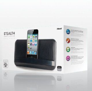 iWorld Stealth Audio Docking System in Black   Compatible with Apple IPhone/IPod : MP3 Players & Accessories