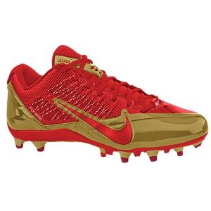 Nike Alpha Pro Low TD   Mens   Football   Shoes   San Francisco 49ers   Gym Red/White/Metallic Gold