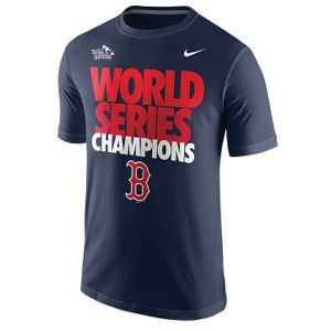 Nike MLB World Series Celebration T Shirt   Mens   Baseball   Clothing   Boston Red Sox   College Navy
