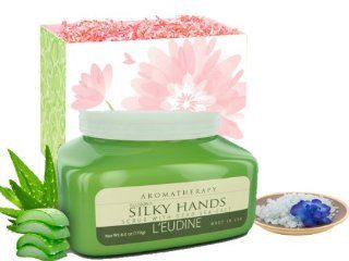 L'eudine Aromatherapy Silky Hand Scrub with Dead Salt 2 piece Gift Set: Flower Petals Gift Bag and Aromatherapy Silky Hand Scrub with Dead Salt, 6 oz : Skin Care Product Sets : Beauty