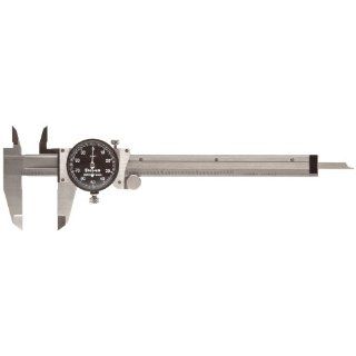 Starrett B120A 6 Dial Caliper, Stainless Steel, Black Face, 0 6" Range, +/ 0.001" Accuracy, 0.001" Resolution: Industrial & Scientific