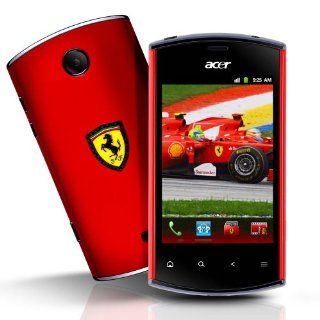 THE Official Ferrari Acer Smartphone   Android   5mp Camera   FREE Bluetooth Headset   Unlocked   FameFone: Cell Phones & Accessories