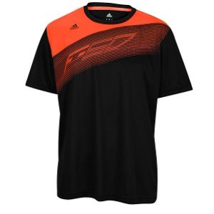 adidas F50 S/S Poly Top   Mens   Soccer   Clothing   Black/Infrared