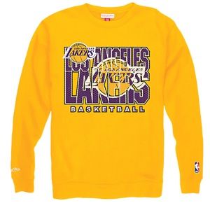 Mitchell & Ness NBA Technical Foul Crew   Mens   Basketball   Clothing   Los Angeles Lakers   Gold