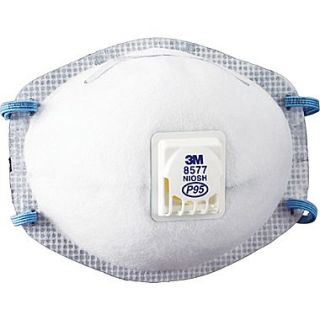 3M OH&ESD Half Facepiece Maintenance Free Particulate Respirators, P95, Oil Proof, Fixed Strap