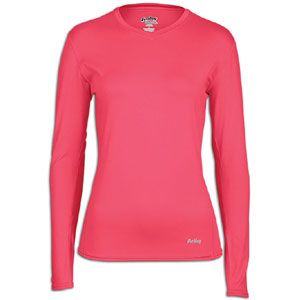 Eastbay EVAPOR Compression Top   Womens   Basketball   Clothing   Hot Pink