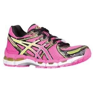 ASICS Gel   Kayano 19   Womens   Running   Shoes   Neon Pink/Sunshine/Black