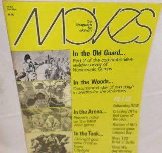 Moves Conflict Simulation Theory and Technique Magazine #53, Oct Nov 1980, In the Old Guard Part 2 of the comprehensive review survey of Napoleonic Games, In the WoodsDocumented play of campaign in Battles for the Ardennes, In the ArenaPlayer's notes o