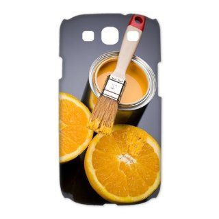 Treasure Design Funny Cute Watercolor Orange Samsung Galaxy S3 I9300 3d Durable Hard cover Case: Cell Phones & Accessories