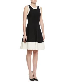 Womens quincy fit & flare sweater dress   kate spade new york   Black/Cream
