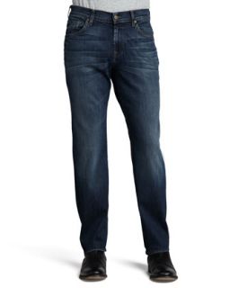 Mens Luxe Performance: Austyn Half Moon Blue Jeans   7 For All Mankind   Half