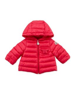 Milou Long Season Packable Jacket, Fuchsia   Moncler   Fuchsia (9M 12M)