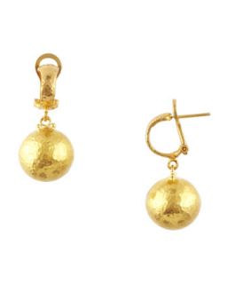 Dome 24k Gold Ball Drop Earrings   Gurhan   Gold (24K )