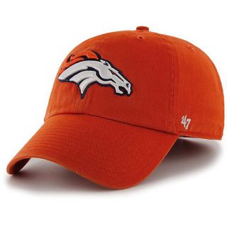 47 BRAND Mens Denver Broncos Orange Clean Up Adjustable Cap   Size:
