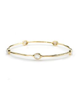18K Gold Rock Candy Lollipop 5 Stone Bangle in Mother of Pearl   Ippolita  