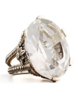 Oval Rock Crystal Ring   Stephen Dweck   White/Clear (6)