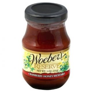 Woebers Cranberry Honey Mustard, 5 Ounce    6 per case.: Industrial & Scientific