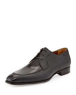 Mens Lux Calfskin Derby Shoe, Black   A.Testoni   Black (13)