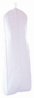 New White Breathable Wedding Bridal Dress Garment Bag (600GBB): Clothing