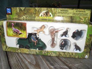 Turkey Hunting Play Set with Hunters Wild Animals ATV Dogs Toys & Games