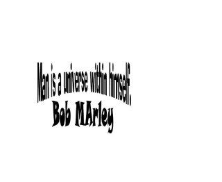 Man Is a Universe Within Himself   Bob Marley Quote Vinyl Wall Art Decal Sticker   Wall Decor Stickers