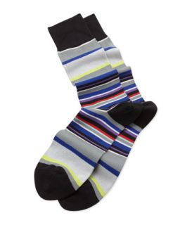 Mens Middle Stripe Socks, Blue   Paul Smith   Blue