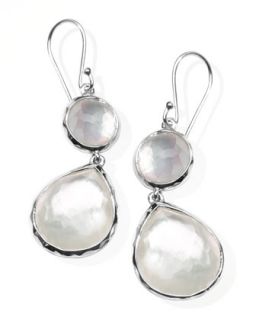 Mother of Pearl Wonderland Teardrop Earrings, White   Ippolita   Silver