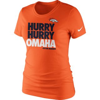 NIKE Womens Denver Broncos Hurry Hurry Omaha Short Sleeve T Shirt   Size: L,