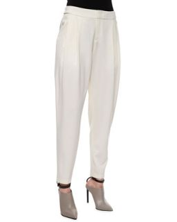 Womens Baggy Cropped Trousers, Off White   Vince   Off white (6)