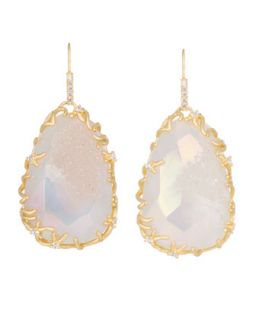 Large Branch Bezel Druzy Drop Earrings   Kendra Scott Luxe   Drusy (LARGE )