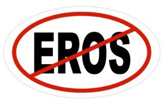 Anti EROS Oval Sticker : Everything Else