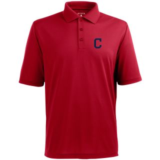 Antigua Cleveland Indians Mens Xtra Lite Polo   Size: Large, Dark Red (ANT