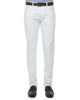 Mens Slim Fit Denim Jeans, White   Ralph Lauren Black Label   White (36/34)