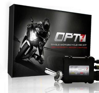 OPT7 9005 Blitz Slim Motorcycle Xenon HID Kit   6000K Lightning Blue Plug n Play (Single Headlight): Automotive