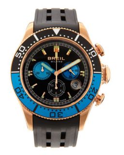 Mens Manta RG Chronograph Watch, Blue/Black   Breil Milano   Blue