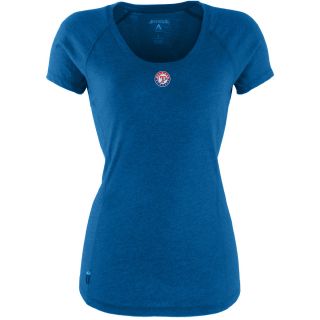 Antigua Texas Rangers Womens Pep Shirt   Size: Large, Dk Royal/heather (ANT