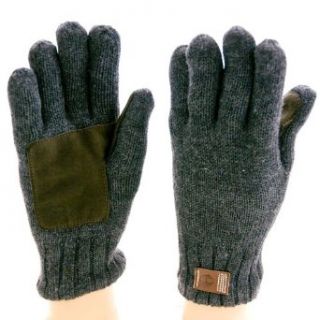 Timberland Men's Knit Gloves Charcoal   L/XL: Clothing