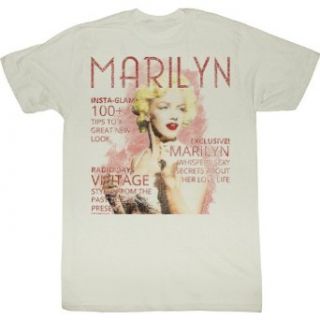 Marilyn   Mens Magazine T Shirt: Clothing