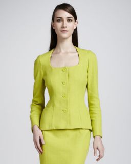Womens Elouise Four Button Textured Crepe Jacket   Lafayette 148 New York  