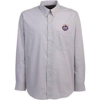 Antigua New York Mets Mens Republic Button Down Long Sleeve Dress Shirt   Size:
