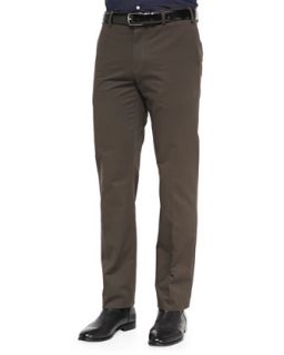 Mens Classic Twill Trousers, Brown   Vince   Brown (30)