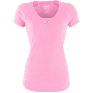 Antigua Toronto Blue Jays Womens Pep Shirt   Size: Large, Mid Pink Heather