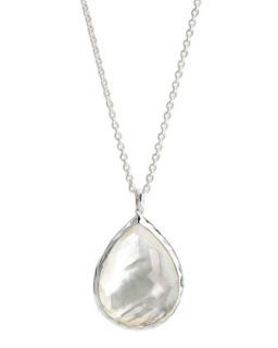 Sterling Silver Teardrop Pendant Necklace, Mother of Pearl   Ippolita   Silver