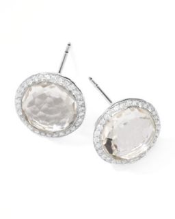 Rock Candy Diamond Quartz Stud Earrings   Ippolita   Silver