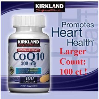 Kirkland CoQ10 Coenzyme 300 mg   75 Softgels: Health & Personal Care