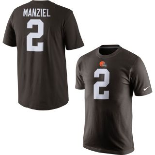 NIKE Mens Cleveland Browns Johnny Manziel Player Pride Name And Number T Shirt