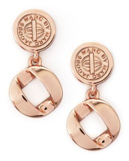 Cable Link Drop Earrings, Rose Golden   MARC by Marc Jacobs   Rose gold