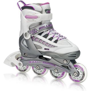 Roller Derby Rocket MDX Adjustable Girls Inline Skates   Size: S 12 2, Purple,