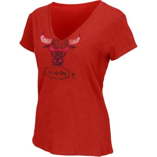 G III Womens Womens Chicago Bulls Logo Slub T Shirt   Size: Xl, Red