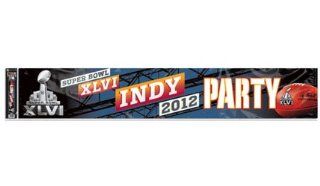 NFL Super Bowl XLVI 46 Huge 12x65 inch Superbowl Party Banner : Outdoor Flags : Sports & Outdoors